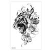Juego de pegatinas de tatuaje impermeables nuevas al por mayor de fábrica, pegatinas de tatuaje opcionales con atrapasueños, cabeza de lobo, calavera, flor y dragón