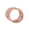 Pulseras de Gelatina de Lámina de Oro de Plástico de Silicona de 9 Capas Pulsera de Pintura de Lámina de Oro de Silicona Multicapa Venta Caliente en Amazon