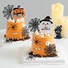 2025 Decoração de Bolo de Halloween Plug-In Abóbora Engraçada Fantasminha Fantasma Fofo Aranha Festa de Feriado Fantasia