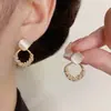 Pendientes de perla con piedra ojo de gato para mujer 2024 nuevo estilo temperamento simple combinan con todo moda lujo ligero pasador de plata pendientes de alta calidad