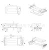 Transformador de Potência Esqueleto Ed2027 EDR2127 Esqueleto de Potência Bobina Vertical de 4+5 Pinos