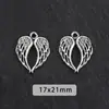 Cor Prata Antiga Coração Vazado Cruz Liga Pingente Acessórios para Joias DIY Pulseira Colar Pingente Materiais