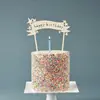 Nuevo Estilo Ins Transfronterizo Feliz Cumpleaños Madera Feliz Cumpleaños Inserto para Pastel de Cumpleaños Inserto para Pastel de Cumpleaños