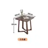 Cadeira Wind Richard Usada Sala de Estar Cadeira de Sofá Individual Designer Varanda Madeira Maciça Cadeira de Lazer para Pessoa Preguiçosa Conjunto de Mesa e Cadeira