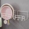 Estante de Almacenamiento para Lavabo, Estante de Baño Sin Perforación, Soporte de Lavabo Montado en la Pared, Esencial para el Baño del Hogar