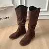 Nuevas Botas Vaqueras Western para Mujer 2026, Botines de Verano, Botas de Media Pantorrilla Adelgazantes con Corte en V, Botas de Moda Fruncidas