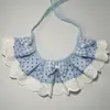 Toalla de Saliva para Mascotas Transfronteriza, Babero de Lunares para Gato, Adorno de Encaje con Lazo, Fabricante de Bufandas Accesorios para Perros
