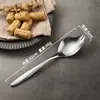 Cuchara y Tenedor Creativos de Acero Inoxidable 316 para Ensalada, Cuchara Sólida para Servir, Cubiertos de Doble Uso para Fideos Instantáneos