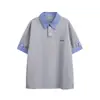 Camiseta de Manga Corta con Bloques de Color, Cuadros y Parches, Estilo Coreano de Moda, Marca Nanxia, Falso Dos Piezas para Hombre, Verano Casual Suelto Polo