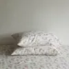 Fronha de gaze de camada dupla fresca e amiga da pele, fronha de algodão puro floral tamanho único 48*74cm, uma peça