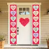 Decoración de Fiesta de Parejas Transfronteriza para el Día de San Valentín Cortina de Puerta Bandera Colgante para Porche Día de San Valentín Chino Romántico Venta al por Mayor