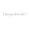 Comercio Exterior Ilu Drive Safe Impermeable PVC Pegatina para Coche Universal Decoración de Espejo Retrovisor de Coche para Carrocería