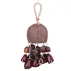 Cáscaras de Fruta Naturales, Cobre, Cuatro Semillas Interesantes Estilo Madera Natural, Kit de Materiales Hechos a Mano DIY de Frutas, Sonajeros Artísticos de Nicho, Regalos