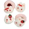 Azúcar de Roca Calabaza Pelo de Conejo Diadema Peluda Pasador Ins Femenina Suave Lindo Rubor Cuerda de Pelo de Conejo Accesorios para el Cabello Cola de Caballo de Estudiante