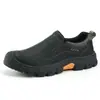 Nuevos zapatos de senderismo para hombre de goma con suela gruesa, resistentes al desgaste, antideslizantes, zapatos casuales de trabajo, transfronterizos