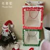 Bolsa de Tote con Apertura de Ventana Navideña Hecha a Mano DIY Floral Bola de Cristal Nochebuena Regalo Bolsa de Ramo Navideño Mayoreo
