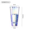 Taza de Agua de Vidrio de Colores Phnom Penh Resistente a Altas Temperaturas Hecha a Mano Estilo Ins Alto Valor de Color Taza con Patrón de Martillo de Colores para el Hogar Celebridad de Internet
