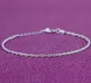 Tornozeleira da Moda e Exquisita Banhada a Prata Estilo Coreano, Design Clássico e Simples de Lagarta Céu Estrelado, Joia de Pé para Praia em Latão Banhado a Ouro para Mulheres