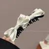 Elegante y sofisticado accesorio para el cabello de pinza de plátano para dar volumen al cabello, pinza de pelo de cola de caballo a la moda, pasador de lunares dulces estilo coreano