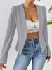 17 Colores en Stock, Comercio Exterior Transfronterizo Nuevo Estilo 2026 Blazer para Mujer, Cárdigan de Manga Larga Estilo Europeo y Americano Ajustado para Mujer