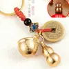 [Dropshipping] Chaveiro Cilindro Baifuku Ano Novo do Coelho para Riqueza, Chaveiro Pequeno Pingente Cabaça da Fortuna Retro