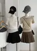 Kekezoon 2026 Nueva Falda Plisada Primavera, Verano, Otoño Estilo Universitario Adelgazante Falda Línea A Falda Corta Anti-Exposición 8220