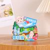 Imanes de Madera para Refrigerador de Lugares Escénicos Nacionales, Regalos Creativos de Tendencia Urbana Nacional, Souvenirs de Viaje, Calcomanías Decorativas, Imanes para Refrigerador