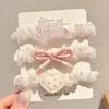 Gomas para el pelo de dibujos animados con estampado floral para niñas, dulces y lindas, coloridas, cuerdas para el pelo que no dañan, accesorios para el pelo frescos y lindos