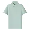 Camisa Polo Waffle Masculina 190g, Camisa Polo Masculina com Gola Lapela, Estilo de Luxo de Alta Qualidade, Manga Curta
