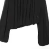 Ins ropa de mujer al por mayor estilo europeo y americano transfronterizo elegante blusa de gasa con hombreras y dobladillo abombado 1356598