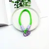Cordón para Teléfono Móvil Combinación de Colores Simple Ins Moderno Cadena de Cuerda de Nylon Trenzada Nudosa Correa de Muñeca Hebilla Doble Cordón de Paracord Anillo de Resorte