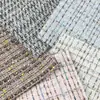 Tela de Tweed en Stock con Colores Mixtos y Patrón de Cuadros Tejidos para Zapatos de Moda, Sombreros, Bolsos y Vestidos al por Mayor