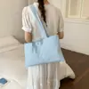 Moda Transfronteriza Bolso de Hombro Nuevo Estilo con Adornos de Letras y Pedrería, Bolso Tote de Gran Capacidad, Bolso de Compras Portátil