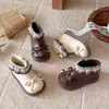 Botines Florales para Niña Botas de Princesa con Lazo para Bebé 2026 Otoño/Invierno Nuevos Cremallera Lateral Botas Martin Versátiles para Niños