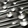 Set de cubiertos de acero inoxidable 304 de alta gama, para bistec, tenedor y cuchara, para cafeterías elegantes y restaurantes occidentales