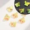 Color agujero único mariposa super destello vidrio agujero para colgar cuentas de cristal DIY collar hecho a mano pulsera joyería colgante accesorios