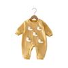Macacão de Bebê Inverno Forrado com Fleece Espessado Estilo Coreano Quente Macacão de Manga Longa Roupa Externa para Bebê Desenho Animado Roupas para Engatinhar
