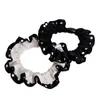 Cintas para el pelo retro versátiles de cuadros y lunares en bloques de color, accesorios elegantes para coleta y moño, estilo coreano al por mayor