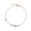 Pulsera Popular de Estrella de la Suerte Transfronteriza Europea y Americana, Diseño Fresco y Dulce, Joyería Simple Creativa de Moda y Tendencia