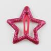 Grampo de cabelo feminino estrela de cinco pontas brilhante cor de doce 3cm estrela pequeno clipe feminino alta qualidade franja grampo de cabelo quebrado atacado