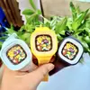 Reloj Cuadrado de Gelatina de Silicona Nuevo Pikachu Transfronterizo para Niños y Niños Reloj de Silicona de Dibujos Animados Venta Directa de Fábrica al por Mayor