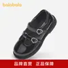 Zapatos Infantiles Balabala Zapatos de Princesa para Niñas 2025 Nuevos Zapatos de Rendimiento con Suela Blanda para Primavera y Otoño Zapatos de Cuero Brillante con Velcro