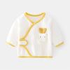 Ropa interior para bebé recién nacido, sin huesos, de algodón puro, para primavera y otoño, pijama de media espalda para recién nacido, ropa de monje de luna llena, top para bebé