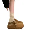 Estilo forestal retro moño medio falda interior zapatos Birkenstock ropa exterior para mujer 2026 otoño nuevo sandalias de slip-on perezosas con plataforma interior