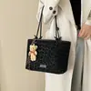 2025 Estilo Coreano de Moda Tendencia Simple Versátil Casual Bolso Cubo Tote Bandolera Bolso de Hombro Cruzado Bolso de Mujer