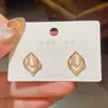 Brincos Exquisitos e Compactos em Formato de Gota de Pedra Olho de Gato para Mulheres, Microcravejados, Personalizados, Modernos, Versáteis com Design Único
