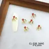 Accesorios para Uñas con Zirconia del Año del Caballo 2026 Nuevos Lindos Ponis del Zodiaco Rojo Aleación Pedrería Decoraciones de Uñas Portátiles para DIY