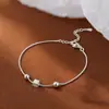 Pulsera Cuadrada Cepillada de Plata Pura S999 para Mujer, Joyería de Lujo Ligero de Moda de Gama Alta, Accesorios Geométricos Minimalistas de Nicho al por Mayor