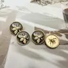 Botón Metálico Abejita Pequeño Traje de Fragancia Chaqueta Cortavientos Cárdigan de Punto Botón Decorativo DIY