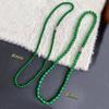 Usa un Collar de Ágata Calcedonia Verde Natural en Verano, Joyería Versátil y de Gama Alta de Nicho con Cuentas para Mujer, Nuevo Accesorio de Cadena para el Cuello Estilo Chino